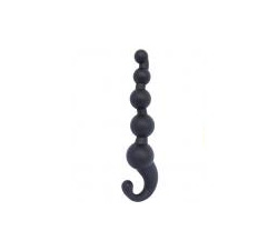 Bubble Hook Black Anal Beads